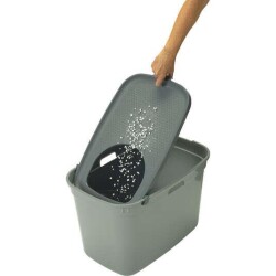 Moderna Top Cat Üstten Girişli Kapalı Kedi Tuvaleti 59 cm Gri - 3