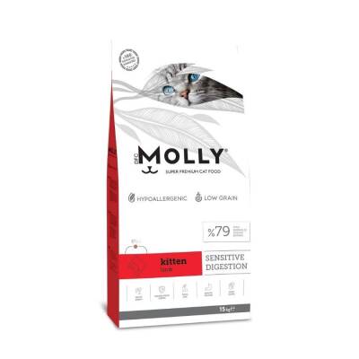 Molly Düşük Tahıllı Hypoallergenic Kuzulu Yavru Kedi Maması 15 Kg - 1