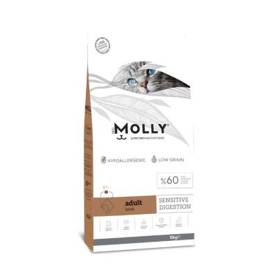 Molly Düşük Tahıllı Hypoallergenic Kuzulu Yetişkin Kedi Maması 15+1 Kg - 1
