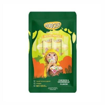 Moochie Creamy Tavuklu ve Papatyalı Sıvı Krema Kedi Ödülü 5x15 gr - 1