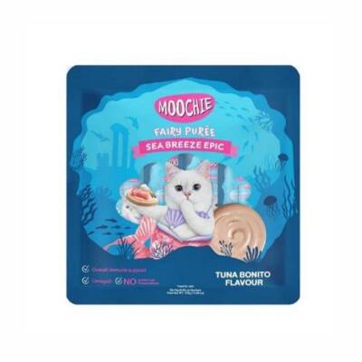 Moochie Creamy Ton Balıklı ve Palamutlu Sıvı Krema Kedi Ödülü 25x15 gr - 1