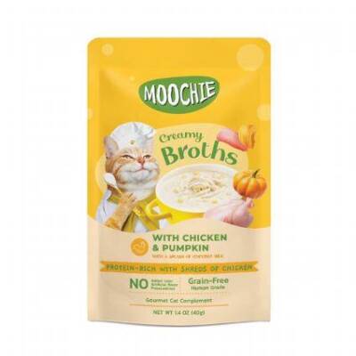 Moochie Tavuk Balkabağı İçerikli Kedi Çorbası 40 gr - 1