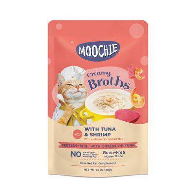Moochie Ton Balıklı ve Karidesli Kedi Çorbası 40 gr - 1