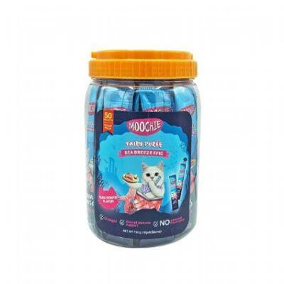Moochie Ton Palamut Aromalı Sıvı Kedi Ödülü 50 X 15 gr - 1