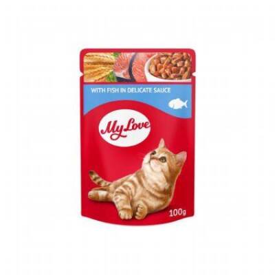 My Love Sos İçinde Balık Etli Pouch Kedi Maması 100 gr - 1