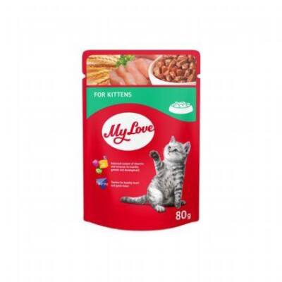 My Love Yavru Kediler İçin Pouch Kedi Maması 80 gr - 1