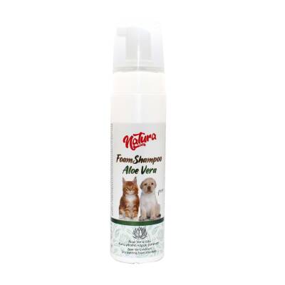 Natura Foam Aloe Vera Özlü Kedi ve Köpek İçin Köpük Şampuanı 200 ml - 1