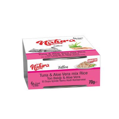 Natura Kitten Ton Balıklı ve Aleoveralı Yavru Kedi Konservesi 70 gr - 1