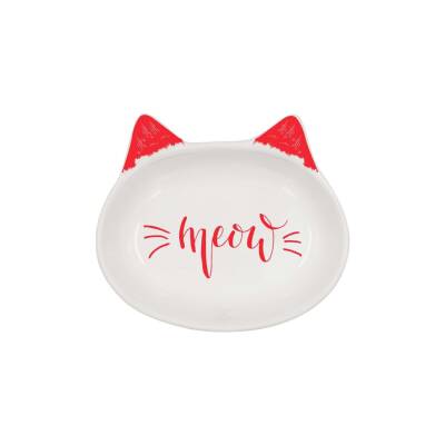 Natura Meow Kedi Seramik Mama Kabı 200 ml 14 cm - 1