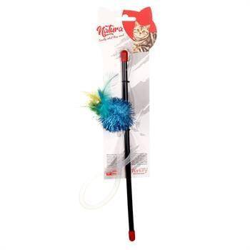 Natura Parlak Pon Pon Kedi Olta Oyuncak 30 cm - 1