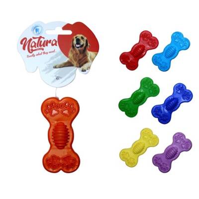 Natura Plastik Yavru Köpek Diş Kaşıma Kemik Oyuncak 9,5 cm - 1