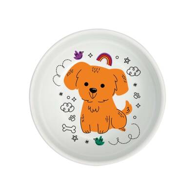 Natura Rainbow Köpek Seramik Mama Kabı 400 ml 15 cm - 1