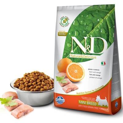 N&D Balık Portakal Adult Mini Yetişkin Köpek Maması 7 kg - 1