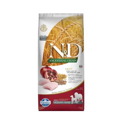 N&D Düşük Tahıllı Büyük ve Orta Irk Diyet Yetişkin Köpek Maması 12 kg - 1