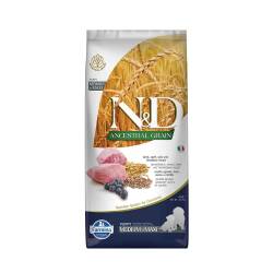 N&D Düşük Tahıllı Kuzu Etli Yaban Mersinli Orta Irk Yavru Köpek Maması 12 kg - N&D