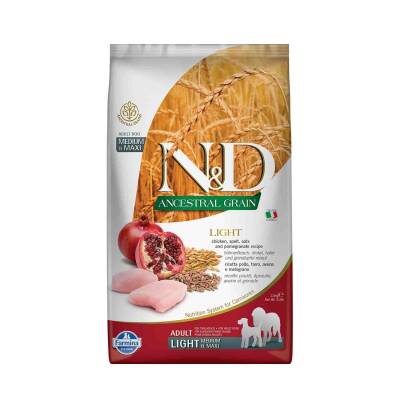 N&D Düşük Tahıllı Tavuklu Narlı Orta ve Büyük Irk Diyet Yetişkin Köpek Maması 2,5 kg - 1