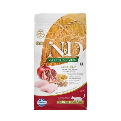 N&D Düşük Tahıllı Tavuklu Narlı Kısırlaştırılmış Kedi Maması 1,5 kg - 1