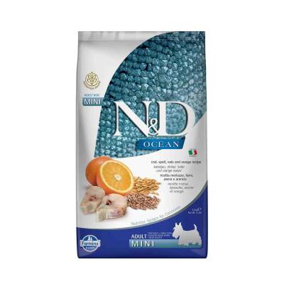 N&D Ocean Düşük Tahıllı Balık Portakal Mini Yetişkin Köpek Maması 2,5 kg - 1