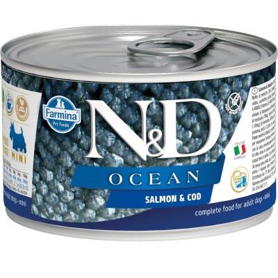 N&D Ocean Mini Alabalık ve Somonlu Yetişkin Köpek Konservesi 140 gr - 1