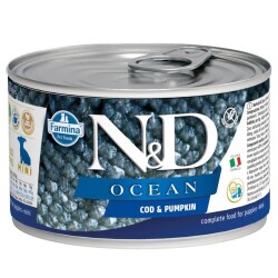 N&D Ocean Puppy Mini Morina Balıklı ve Balkabaklı Yavru Köpek Konservesi 140 gr - N&D