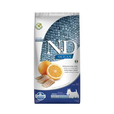 N&D Ocean Ringa Balıklı Tahılsız Küçük Irk Yetişkin Köpek Maması 7 kg - 1