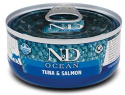 N&D Ocean Ton Balıklı ve Somonlu Yetişkin Kedi Konservesi 80 gr - N&D