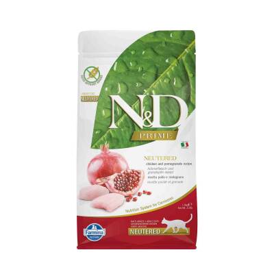 N&D Prime Tahılsız Tavuklu Narlı Kısırlaştırılmış Kedi Maması 1,5 kg - 1