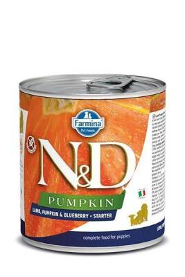 N&D Pumpkin Balkabaklı Tahılsız Kuzu Etli ve Yaban Mersinli Starter Yavru Köpek Konservesi 285 gr - 1