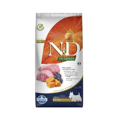 N&D Pumpkin Tahılsız Balkabaklı Kuzu Etli Yetişkin Köpek Maması 7 kg - 1