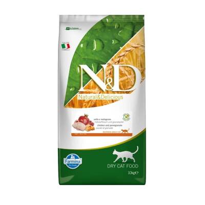N&D Pumpkin Tahılsız Bıldırcın Etli Bal Kabaklı ve Narlı Kısırlaştırılmış Kedi Maması 10 kg - 1