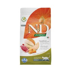 N&D Pumpkin Tahılsız Ördek Etli Bal Kabaklı ve Kavunlu Yetişkin Kedi Maması 1,5 kg - N&D