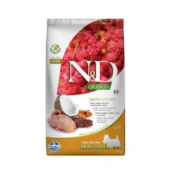 N&D Quinoa Skin & Coat Tahılsız Bıldırcınlı ve Hindistan Cevizli Küçük Irk Yetişkin Köpek Maması 2,5 kg - N&D