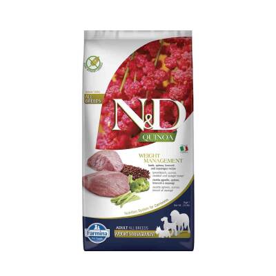 N&D Quinoa Weight Management Kilolu Köpekler İçin Kuzu Etli Yetişkin Köpek Maması 7 kg - 1