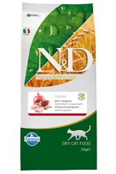 N&D Tahılsız Tavuklu Yetişkin Narlı Kedi Maması 10 kg - N&D