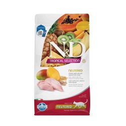 N&D Tropical Düşük Tahıllı Tavuklu ve Tropikal Meyveli Kısırlaştırılmış Kedi Maması 1,5 kg - N&D
