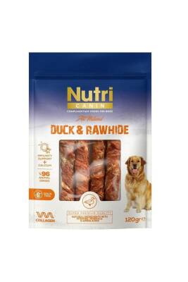 Nutri Canin Rawhide Ördek Eti Sargılı Kemik Köpek Ödülü 120 Gr - 1