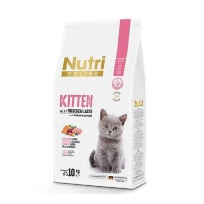 Nutri Feline Kitten Tahılsız Somonlu Yavru Kedi Maması 10 Kg - 1