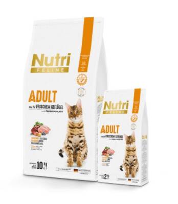 Nutri Feline Tavuklu Tahılsız Yetişkin Kedi Maması 10 Kg - 1
