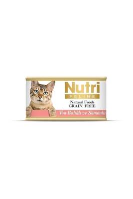 Nutri Feline Ton Balıklı Somonlu Tahılsız Yetişkin Kedi Konservesi 85 Gr - 1
