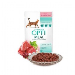 Optimeal Dana Etli Yetişkin Kedi Yaş Maması 85 gr - Optimeal