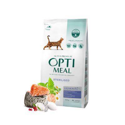 Optimeal Somonlu Kısırlaştırılmış Yetişkin Kedi Maması 1,5 kg - 1