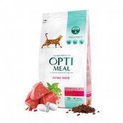 Optimeal Süper Premium Dana Etli Yetişkin Kedi Maması 10 kg - Optimeal
