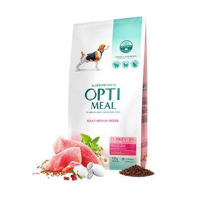Optimeal Süper Premium Hindili Orta Irk Yetişkin Köpek Maması 12 kg - 1