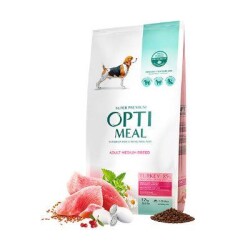 Optimeal Süper Premium Hindili Orta Irk Yetişkin Köpek Maması 12 kg - Optimeal
