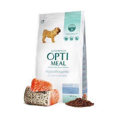 Optimeal Süper Premium Somonlu Orta ve Büyük Irk Yetişkin Hipoalerjenik Köpek Maması 12 kg - 1