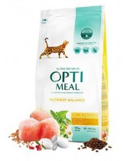 Optimeal Super Premium Tavuklu Yetişkin Kedi Maması 10 kg - 1