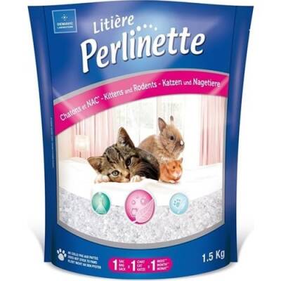 Perlinette Yavru Kediler İçin Mikro Silika Kristal Kum 3,7 lt - 1