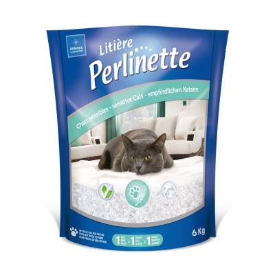Perlinette Yetişkin ve Hassas Kediler İçin Silika Kristal Kedi Kumu 14,8 lt - 1