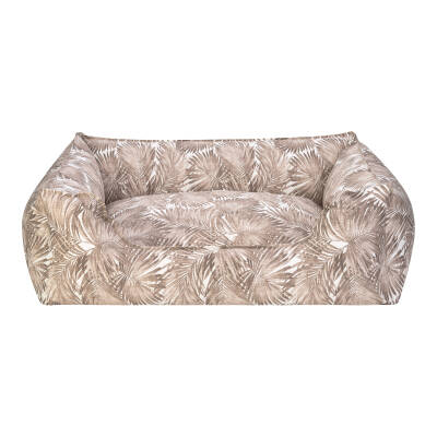 Pet Comfort Alpha Açık Kahverengi-Beyaz Köpek Yatağı L 105x85cm - 1