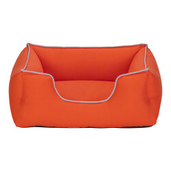 Pet Comfort Alpha Kedi ve Köpek Yatağı Turuncu w Beyaz Biye S 60x50cm - Pet Comfort